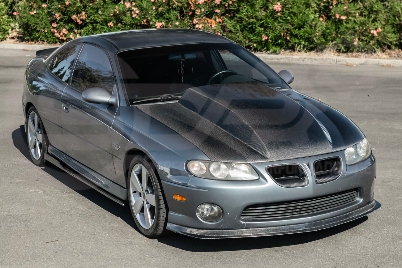 2004-2006 PONTIAC GTO | SDP PERFORMANCE STYLE CARBON FIBER FRONT COWL HOOD